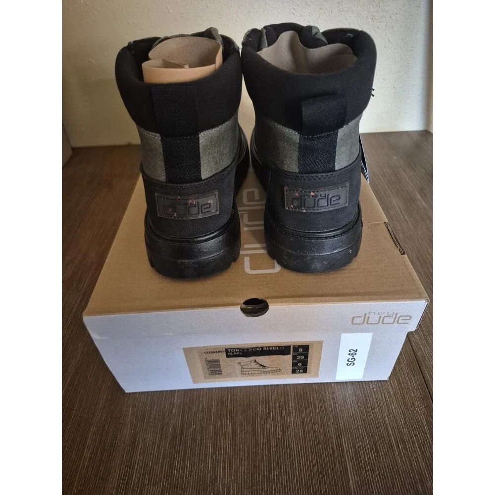Hey Dude Women's Tonya Eco Shield Boot Black 122504900 US Size 8